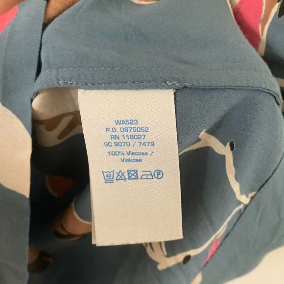 Blue Patterned Blouse - Picture 3 of 6